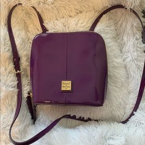 Dooney and Bourke Purple Patent Leather Trixie Bag
